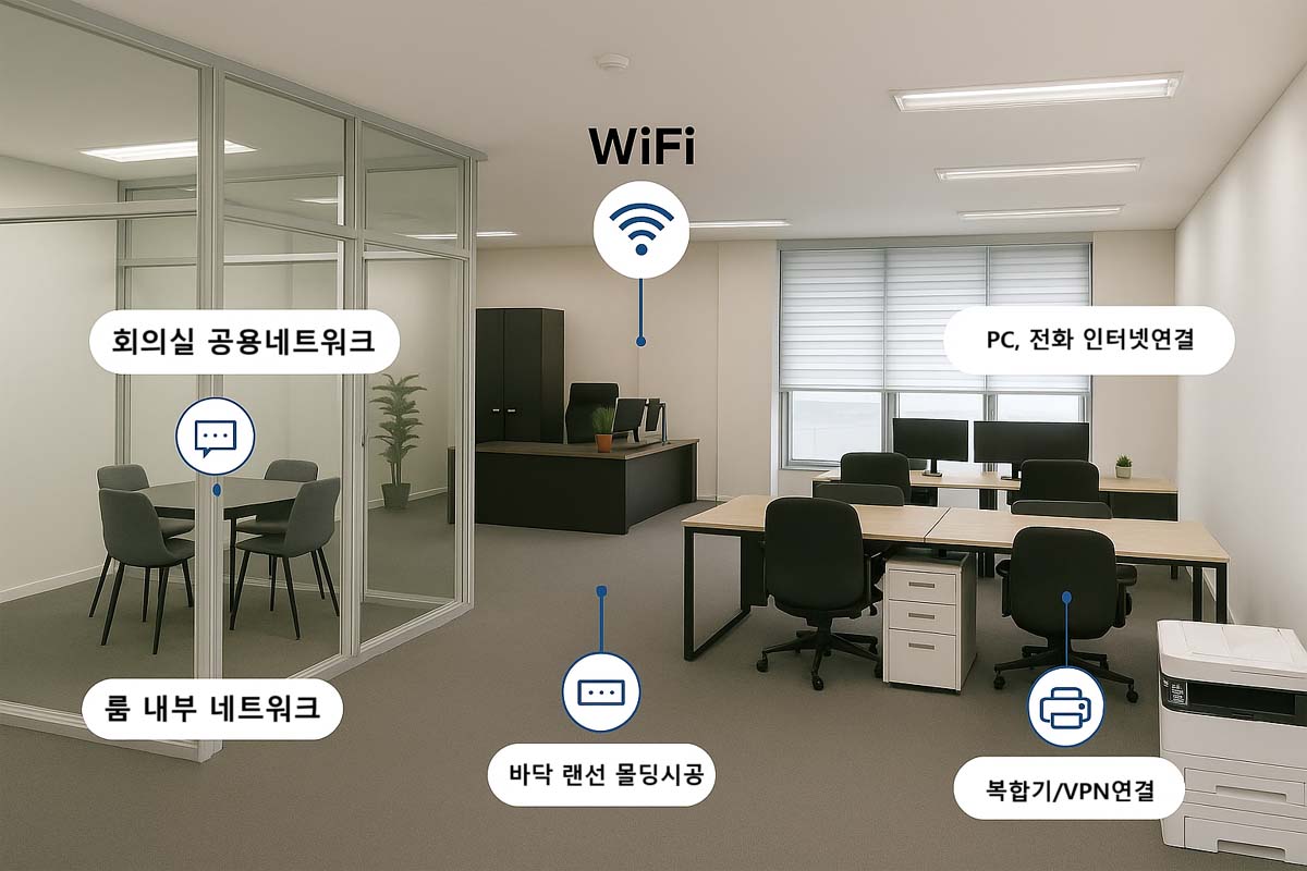 KT �繫�� LAN ��ġ�� ��Ʈ��ũ �輱 ���� ����